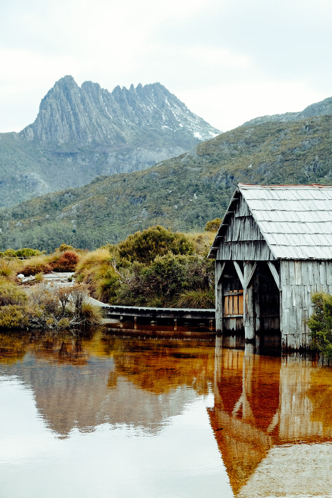 Photo of Dove Lake at Cradle Mountain in Tasmania. Art prints Outside in