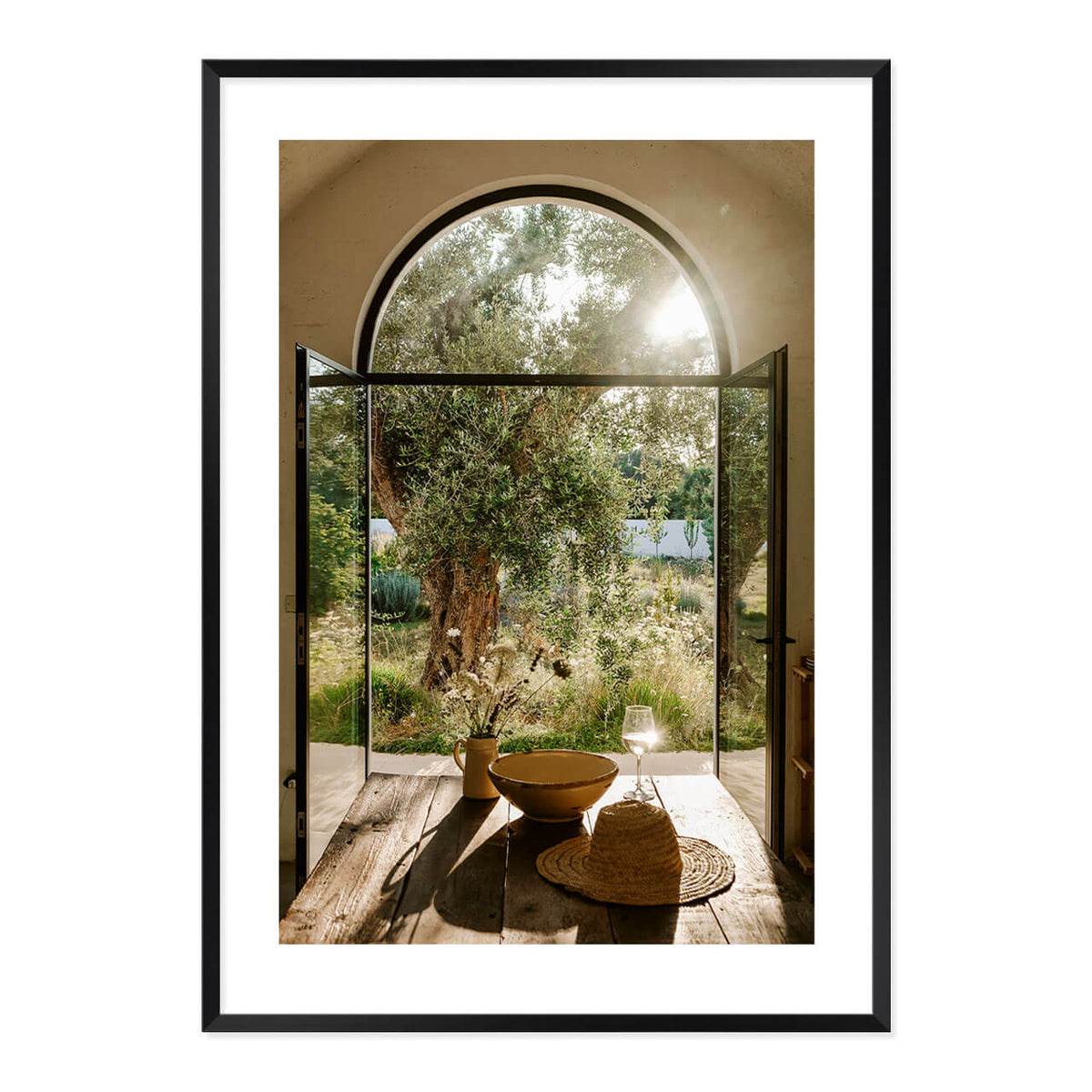 Wine and Wildflowers Print
