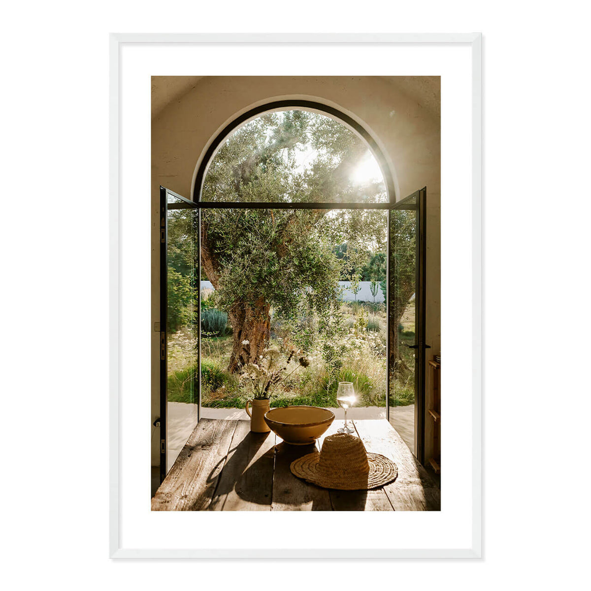 Wine and Wildflowers Print