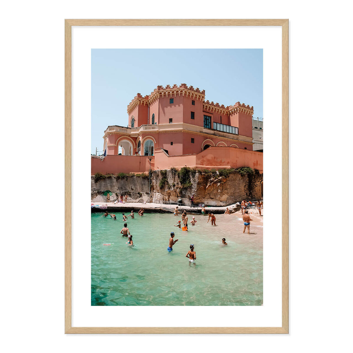 Pink Palace Beach Print