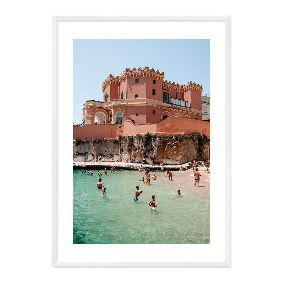 Pink Palace Beach Print