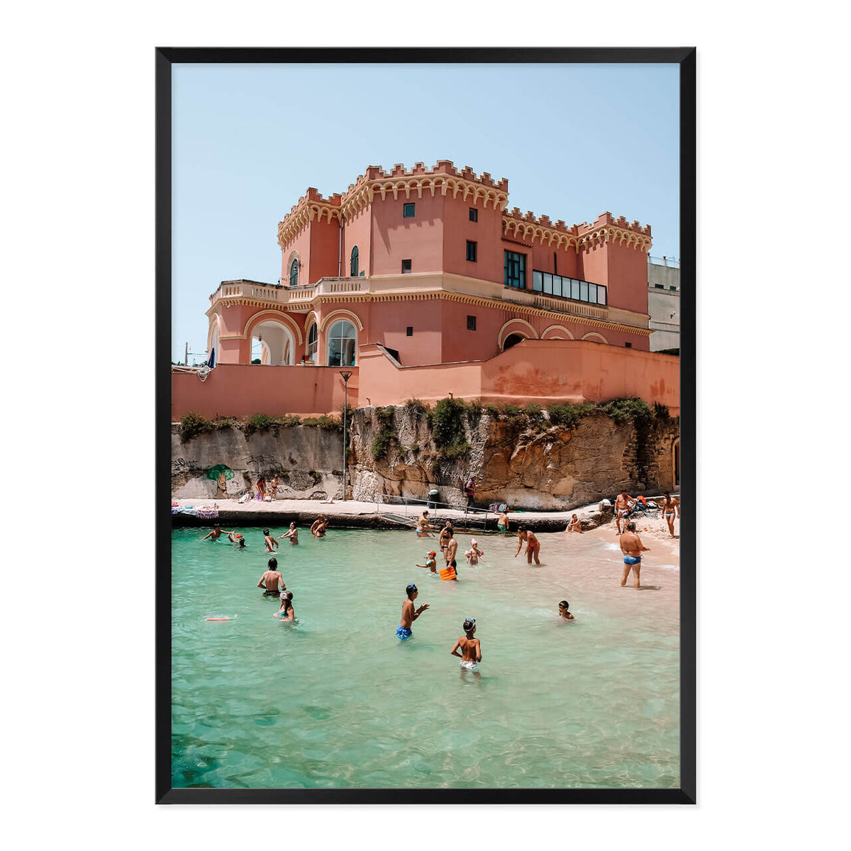 Pink Palace Beach Print