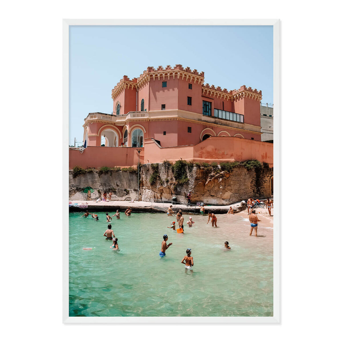 Pink Palace Beach Print