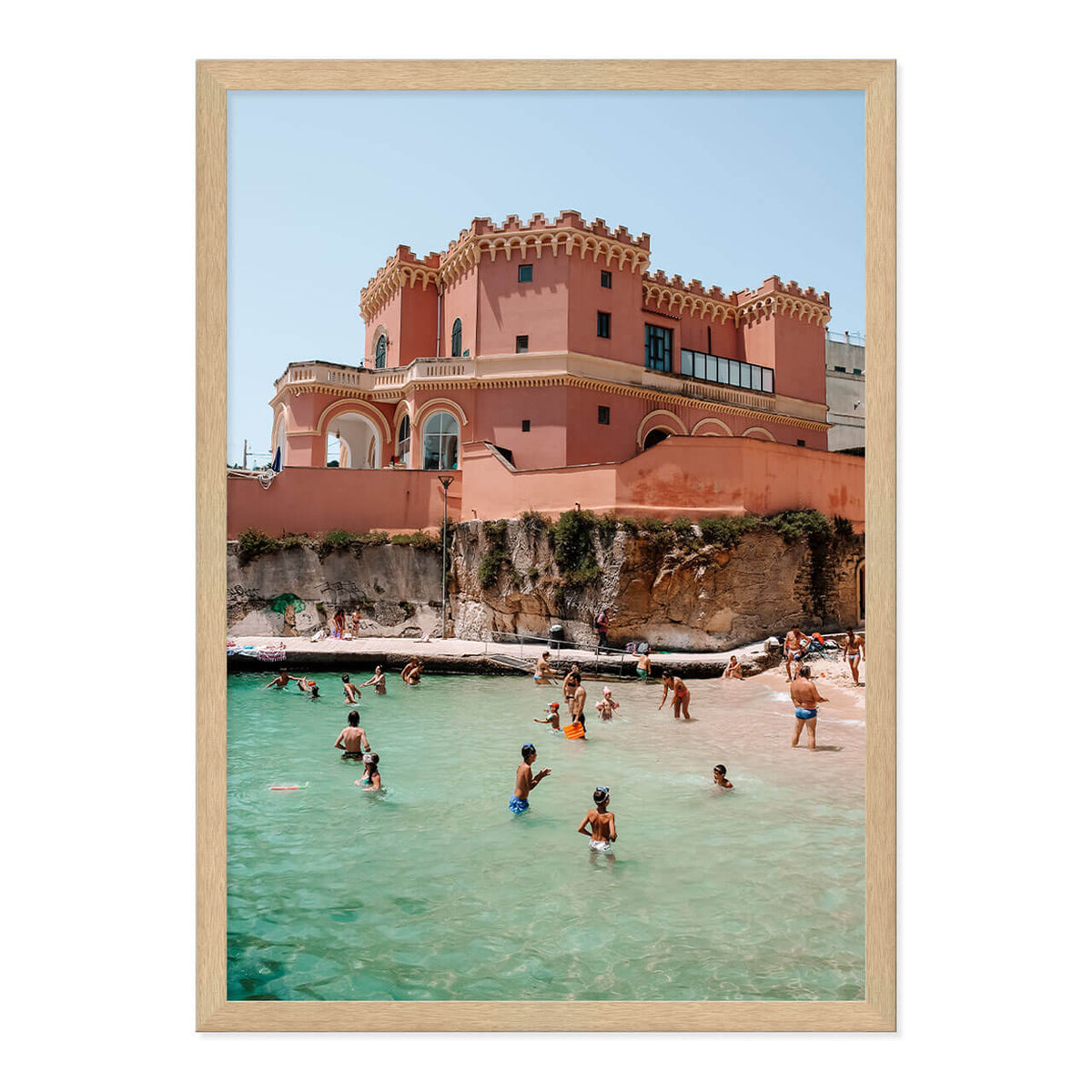 Pink Palace Beach Print