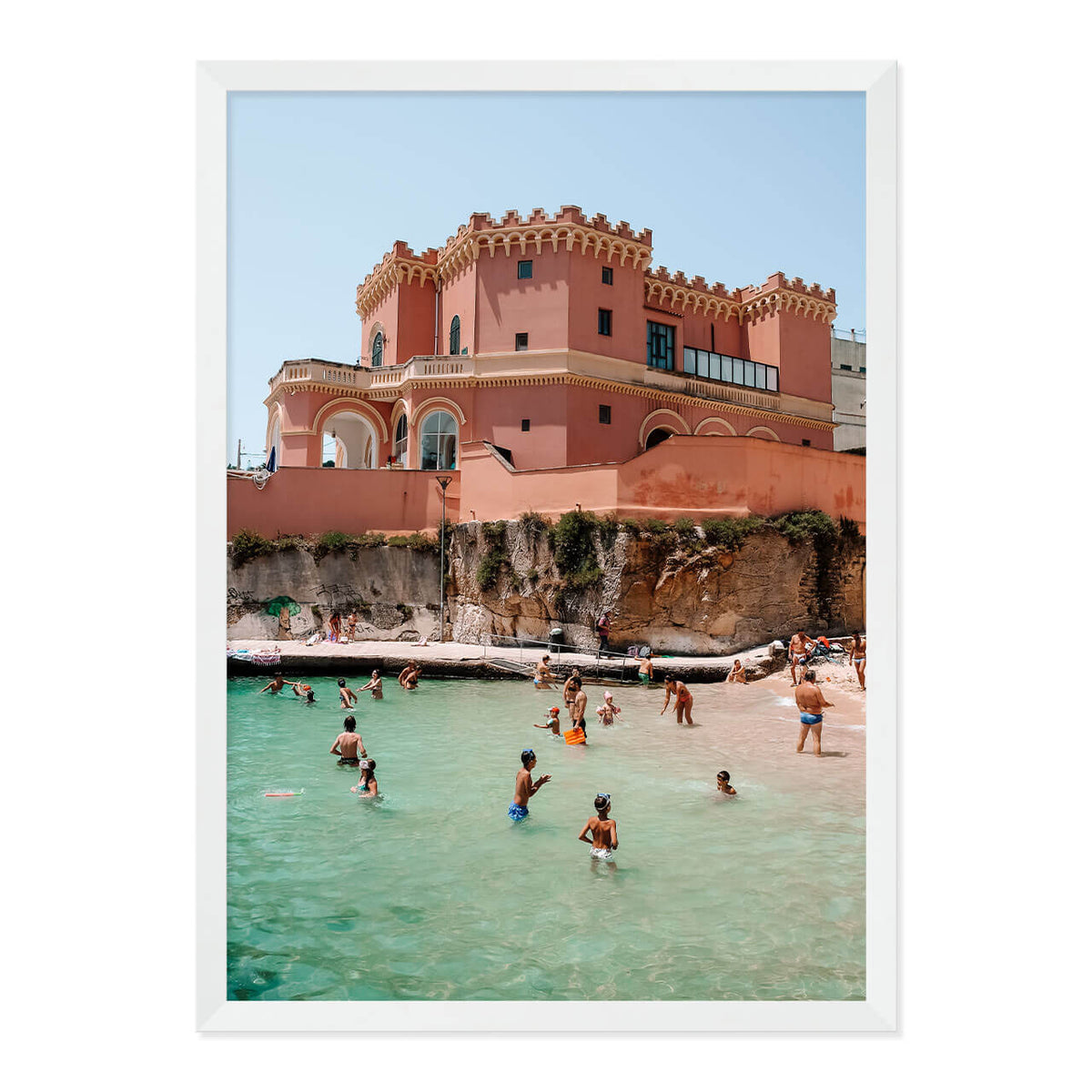 Pink Palace Beach Print