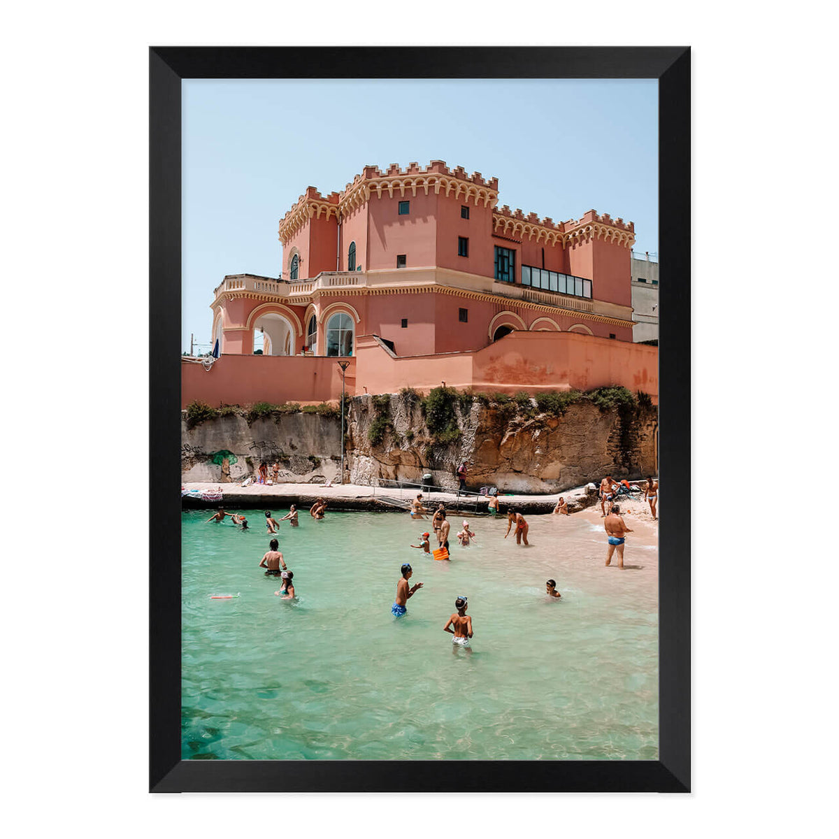 Pink Palace Beach Print