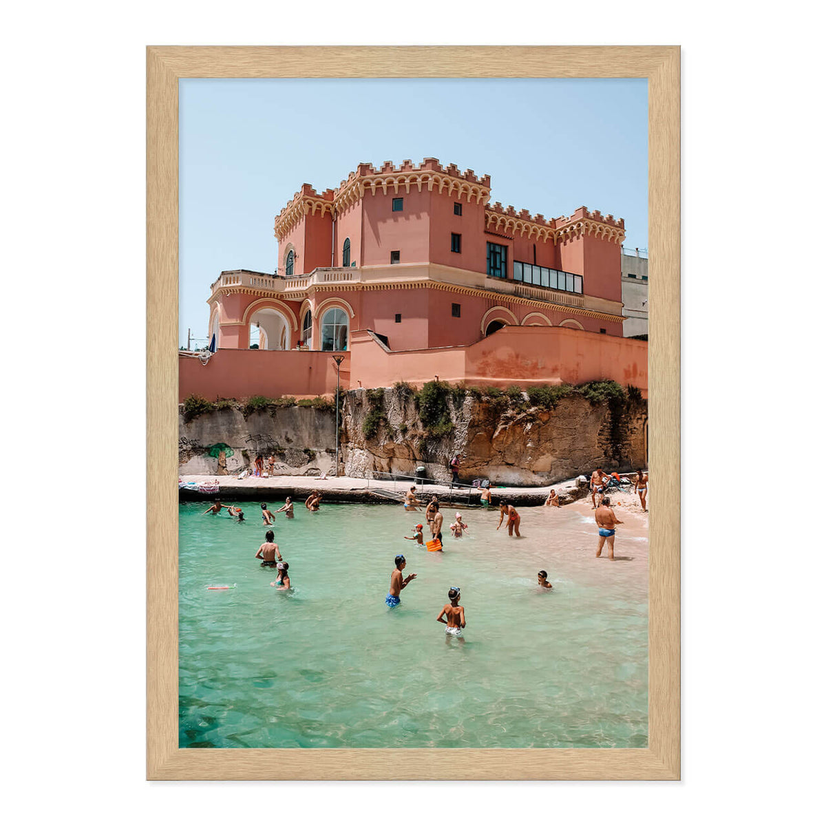 Pink Palace Beach Print