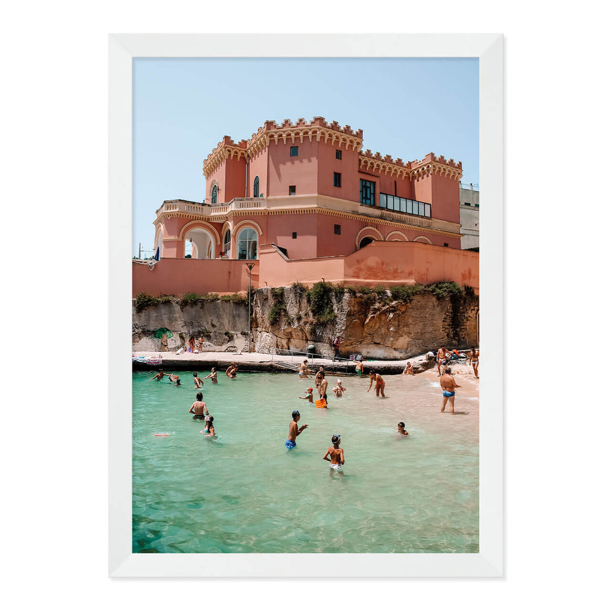 Pink Palace Beach Print