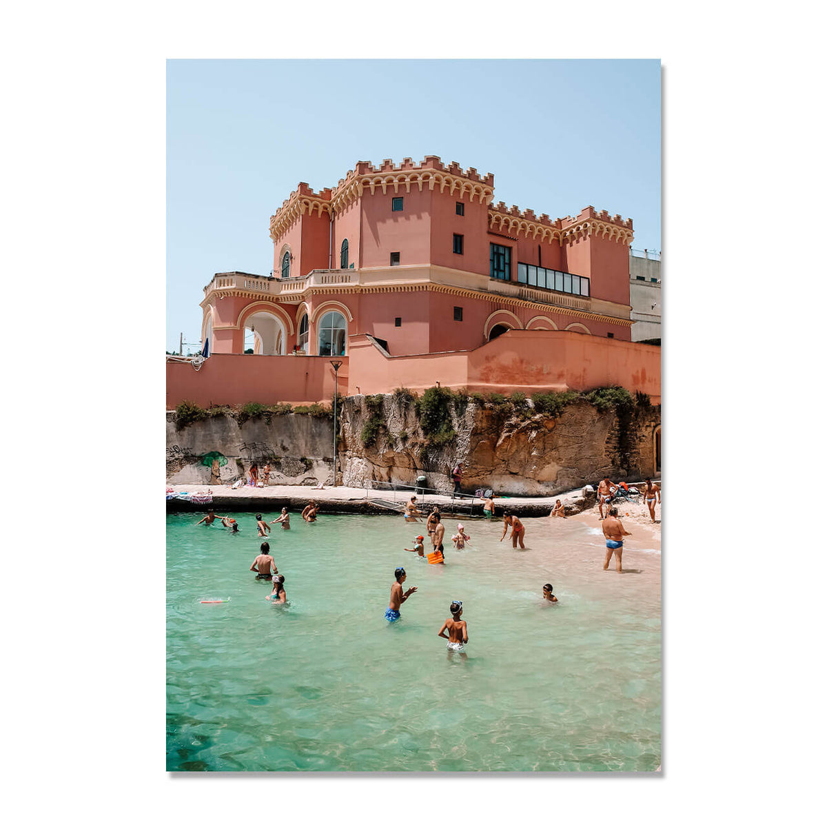 Pink Palace Beach Print