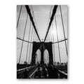 Black & White Brooklyn Bridge Photo Print