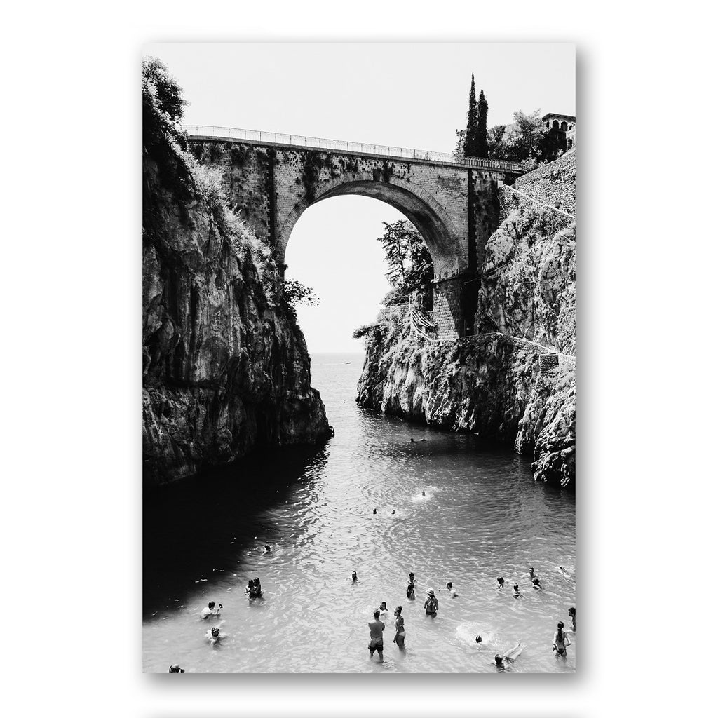 Black & White Fiordo di Furore Photo Print