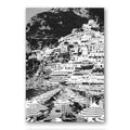 Black & White Positano Beach Photo Print