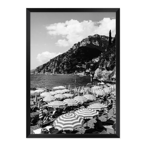 Black & White Spritz Spot Photo Print A2 Black Frame