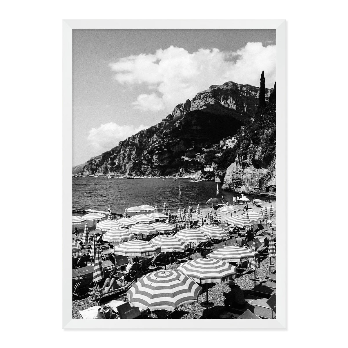 Black & White Spritz Spot Photo Print A2 White Frame
