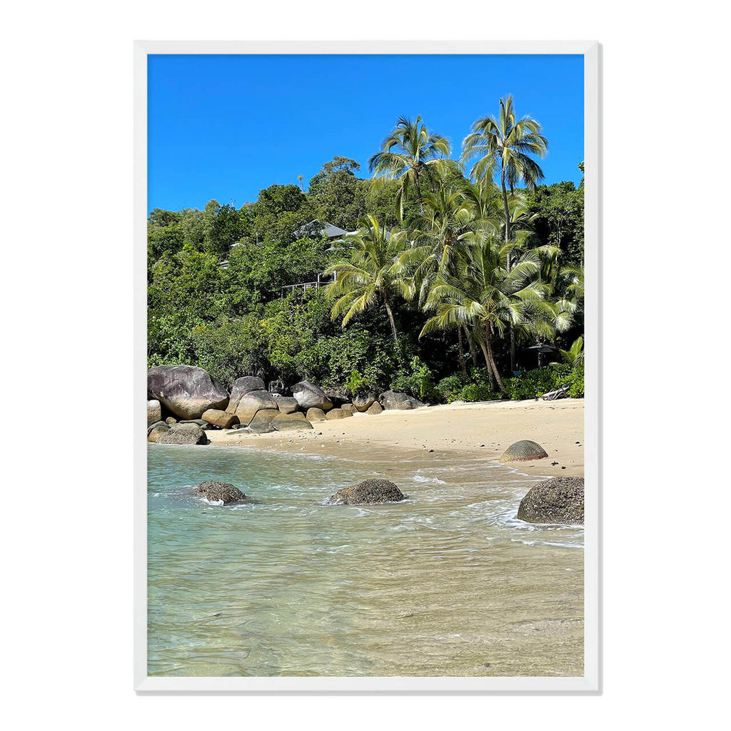 Bedarra Bliss Photo Print A1 White Frame