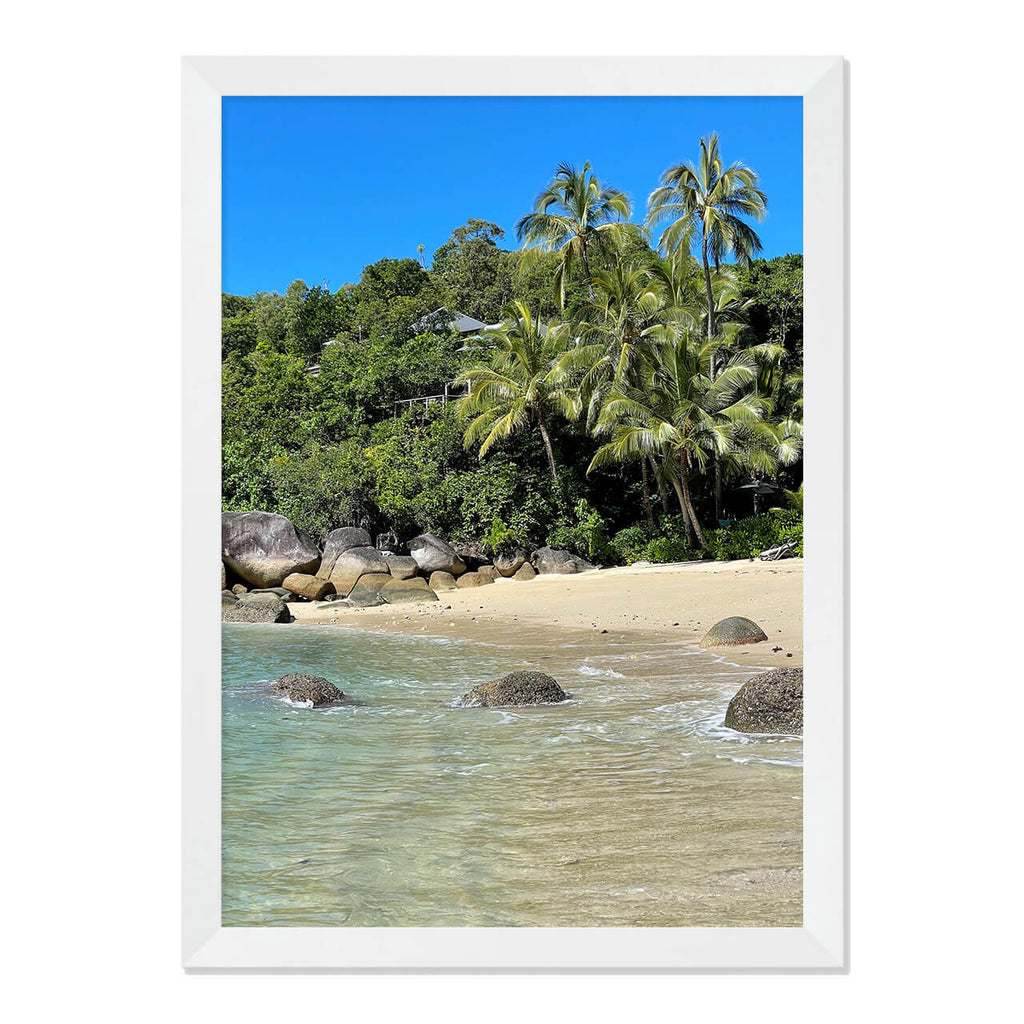 Bedarra Bliss Photo Print A3 White Frame