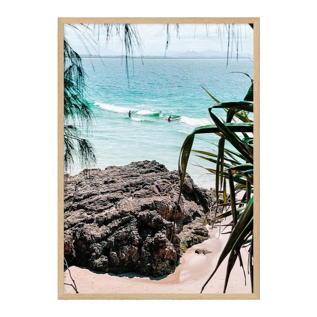 Byron Bliss Photo Print A1 Natural Timber Frame