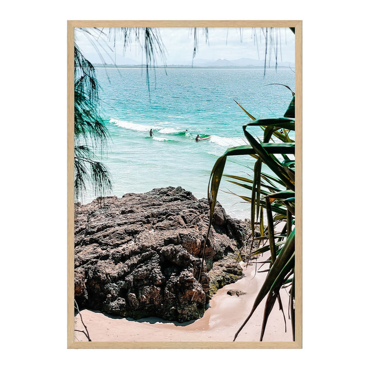Byron Bliss Photo Print A1 Natural Timber Frame