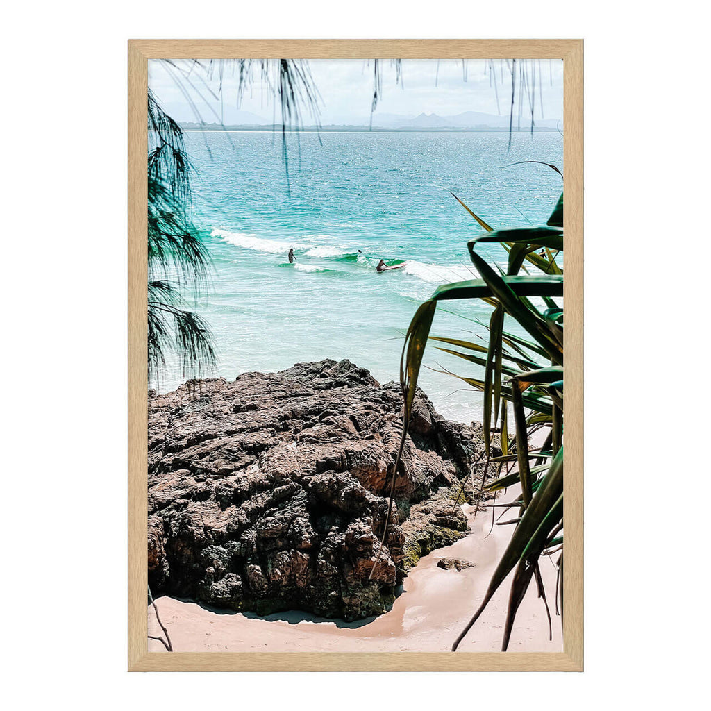Byron Bliss Photo Print A2 Natural Timber Frame