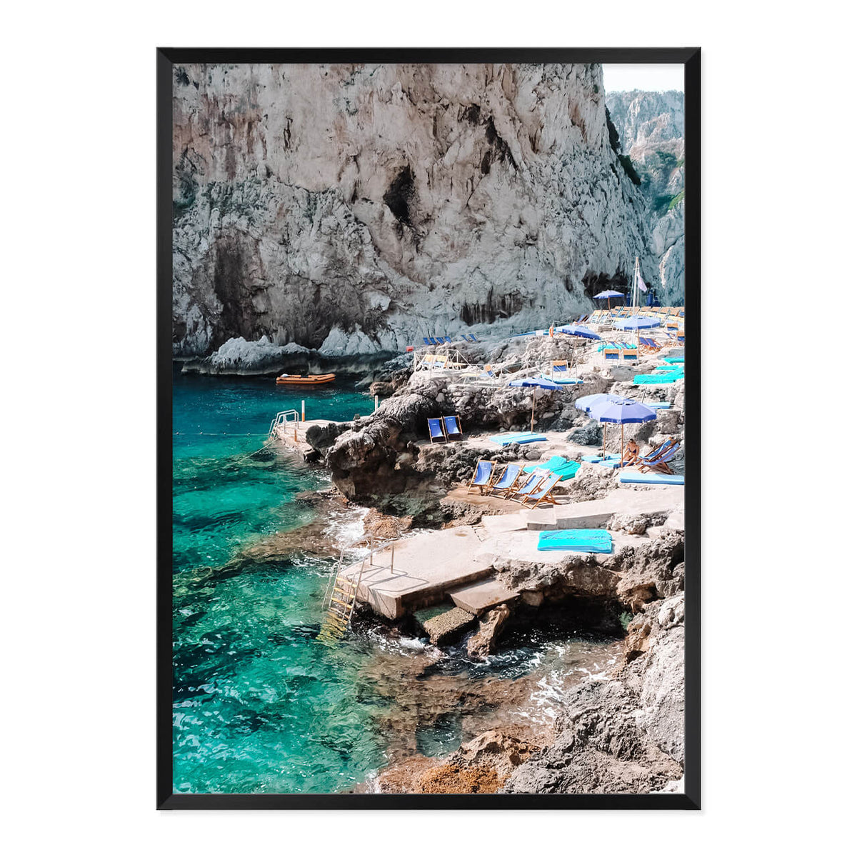 Cliffside in Capri Print