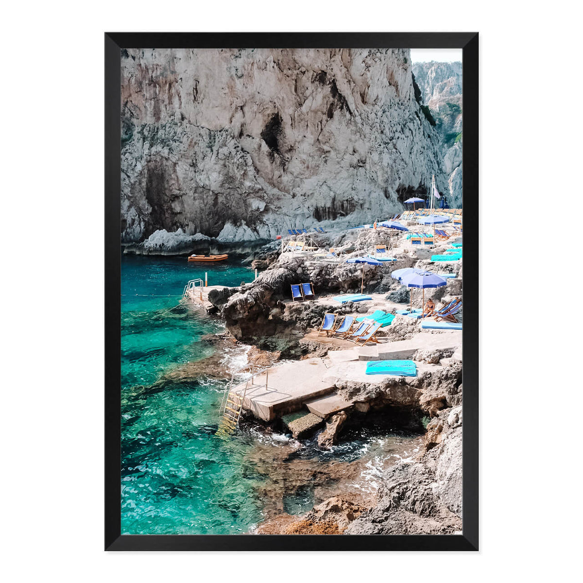 Cliffside in Capri Print
