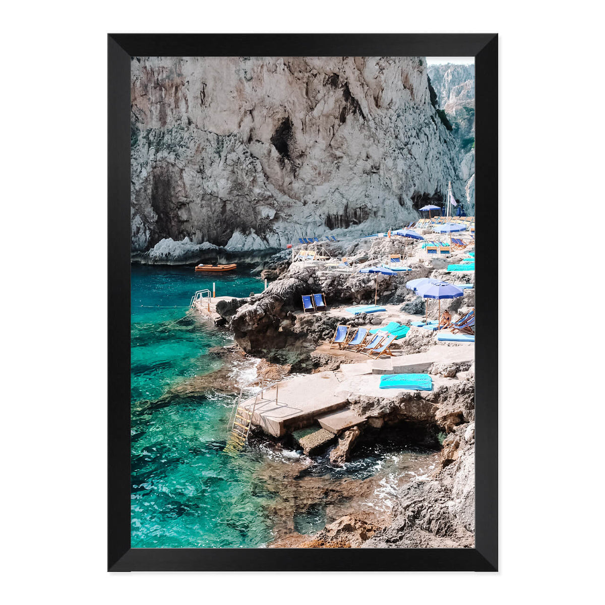 Cliffside in Capri Print