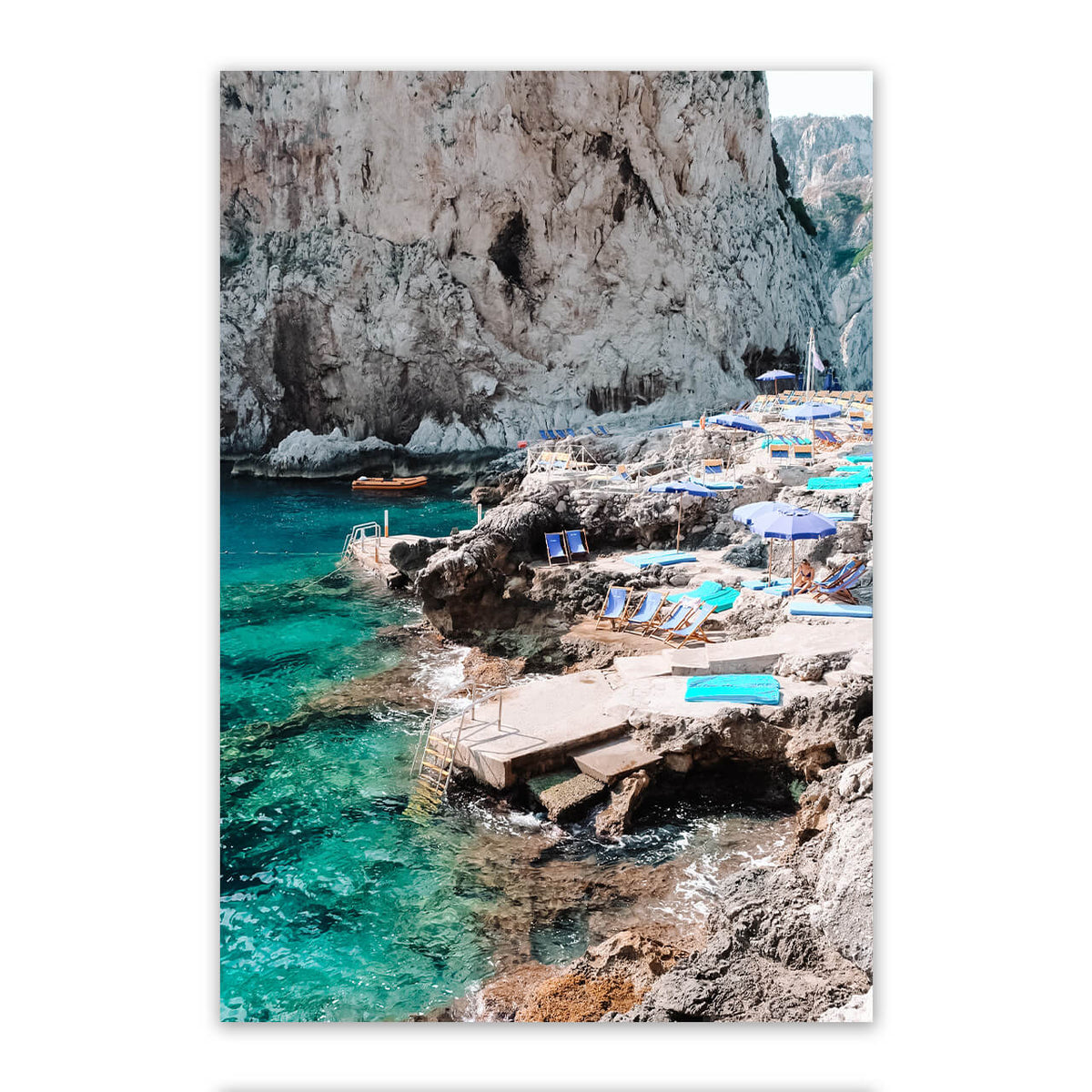 Cliffside in Capri Print