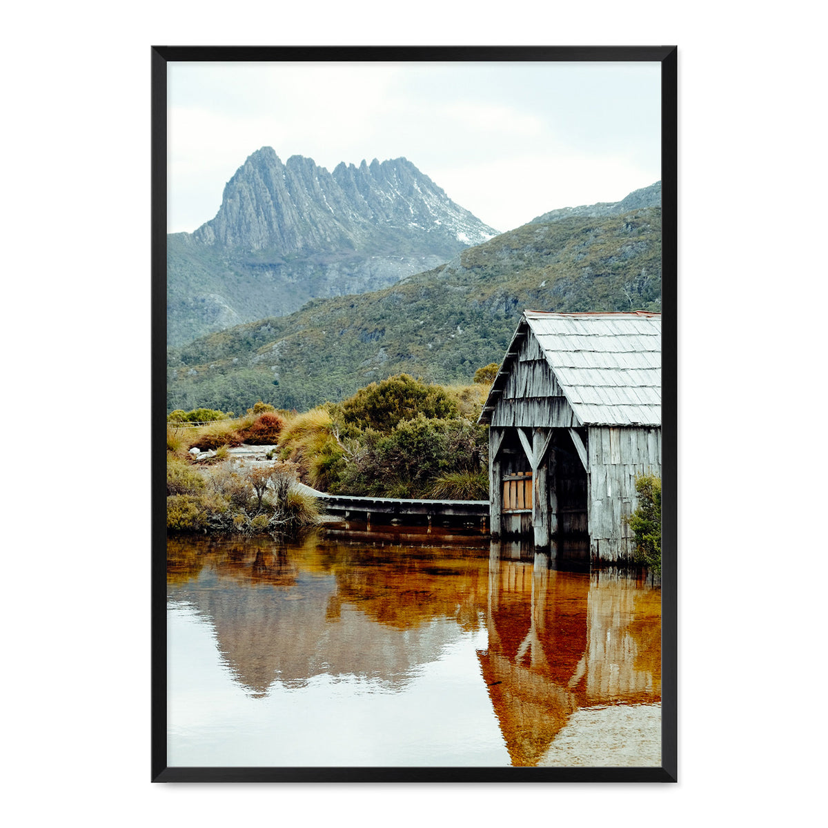 dove lake print a1 - 84.1 x 59.4cm / black