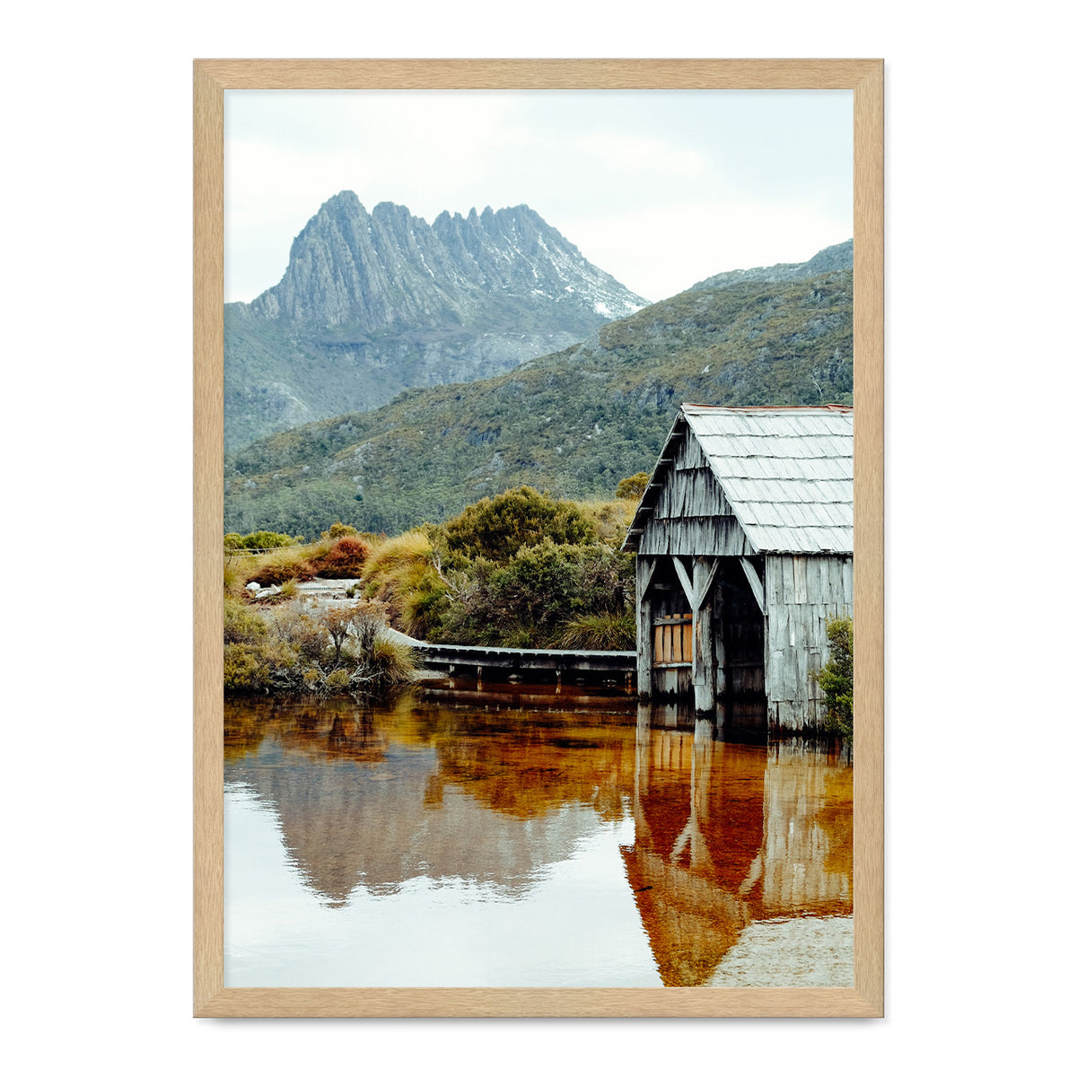 dove lake print a2 - 59.4 x 42cm / natural