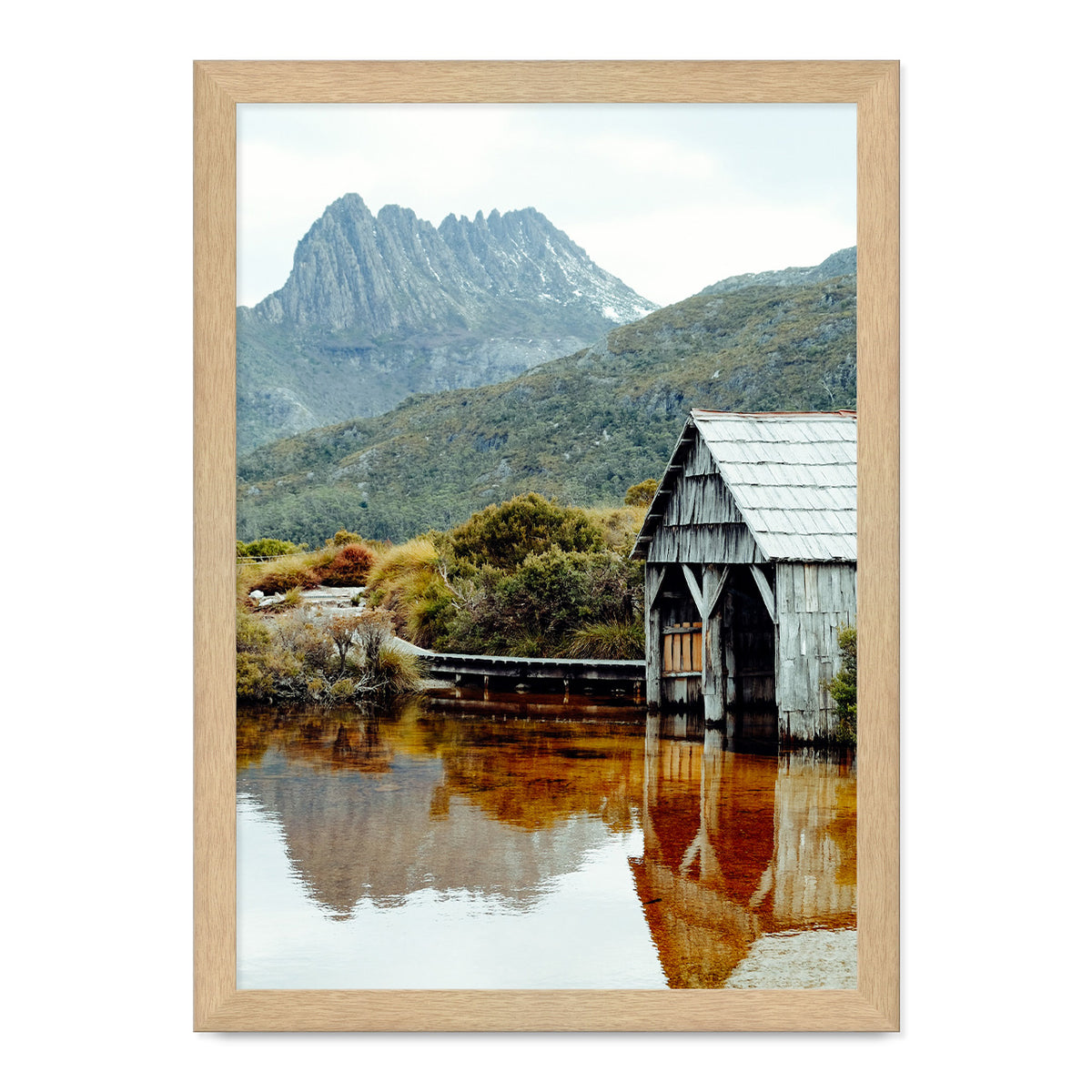 dove lake print a3 - 42 x 29.7cm / natural