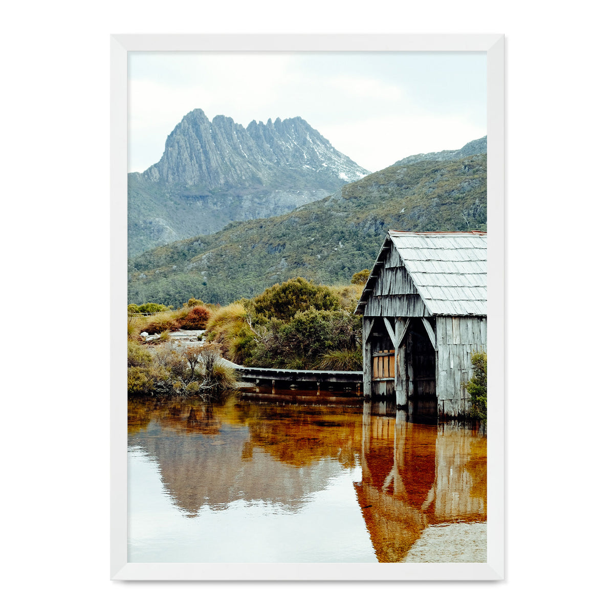 dove lake print a1 - 84.1 x 59.4cm / white