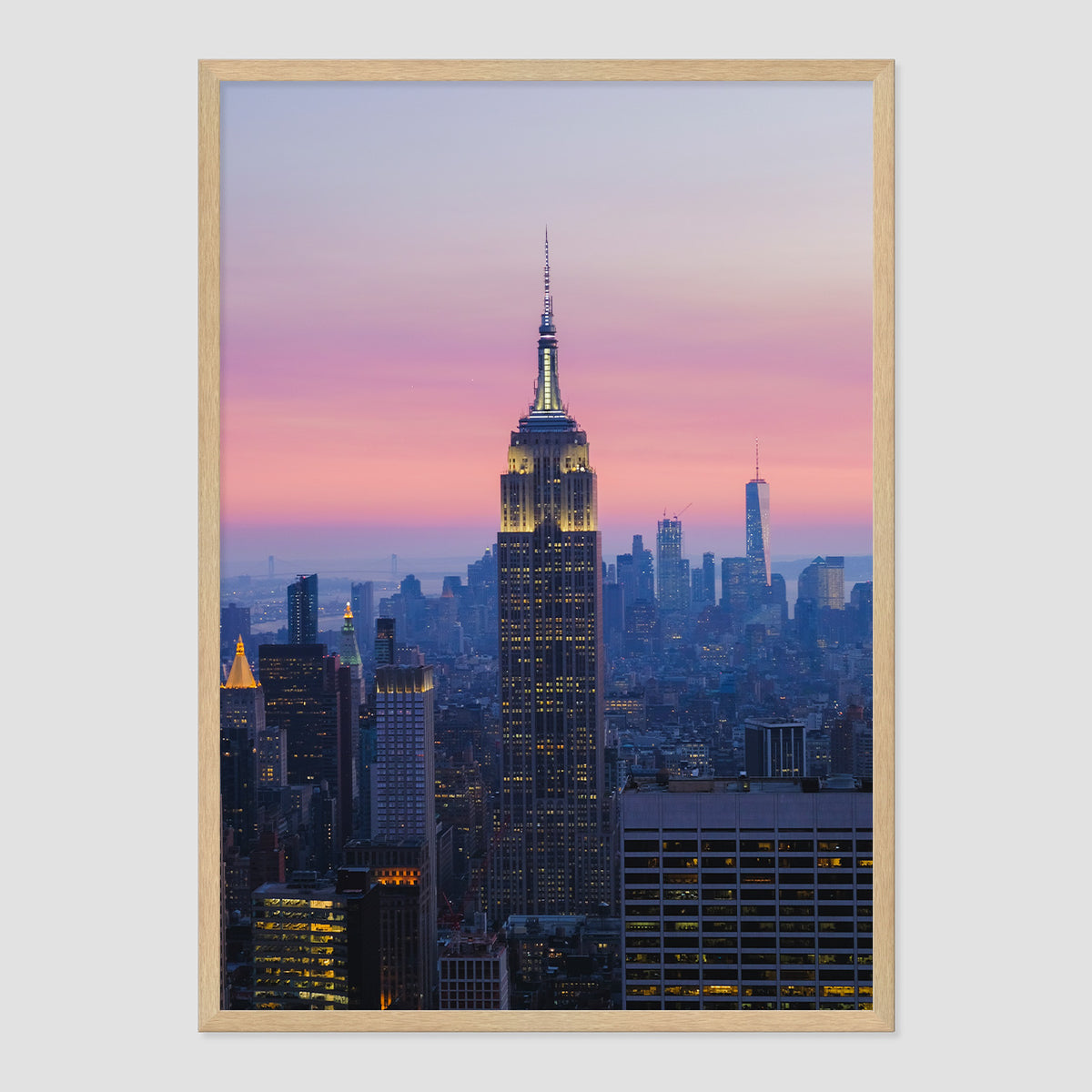 empire state print a1 - 84.1 x 59.4cm / natural
