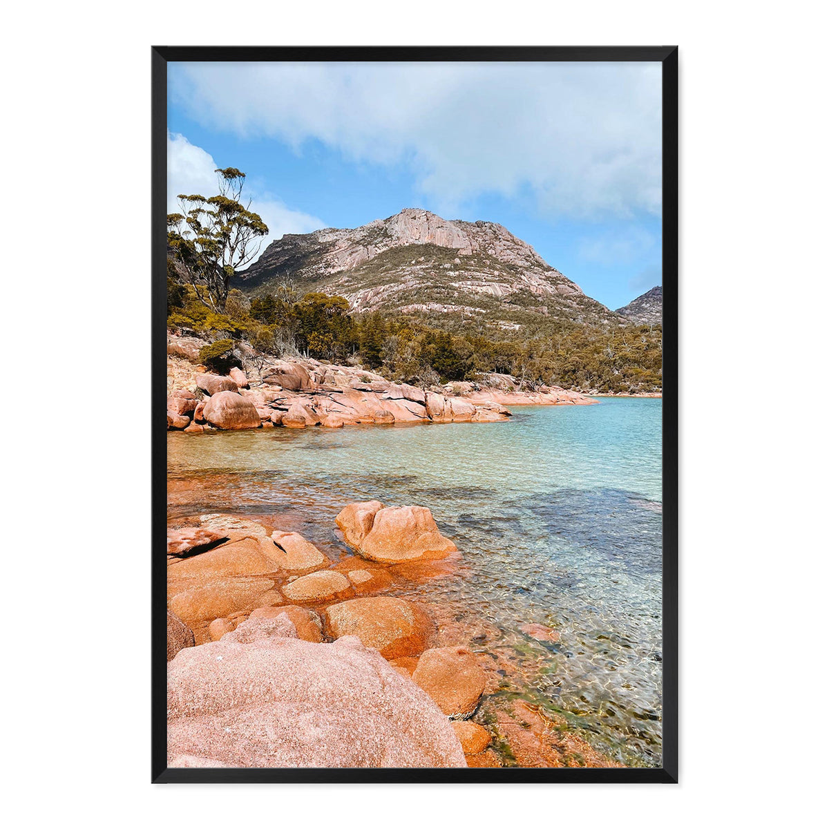 Honeymoon Bay Photo Print A1 Black Frame