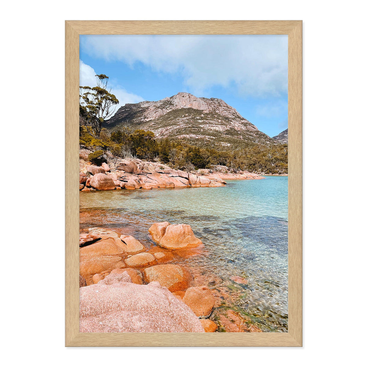 Honeymoon Bay Photo Print A2 Black Frame