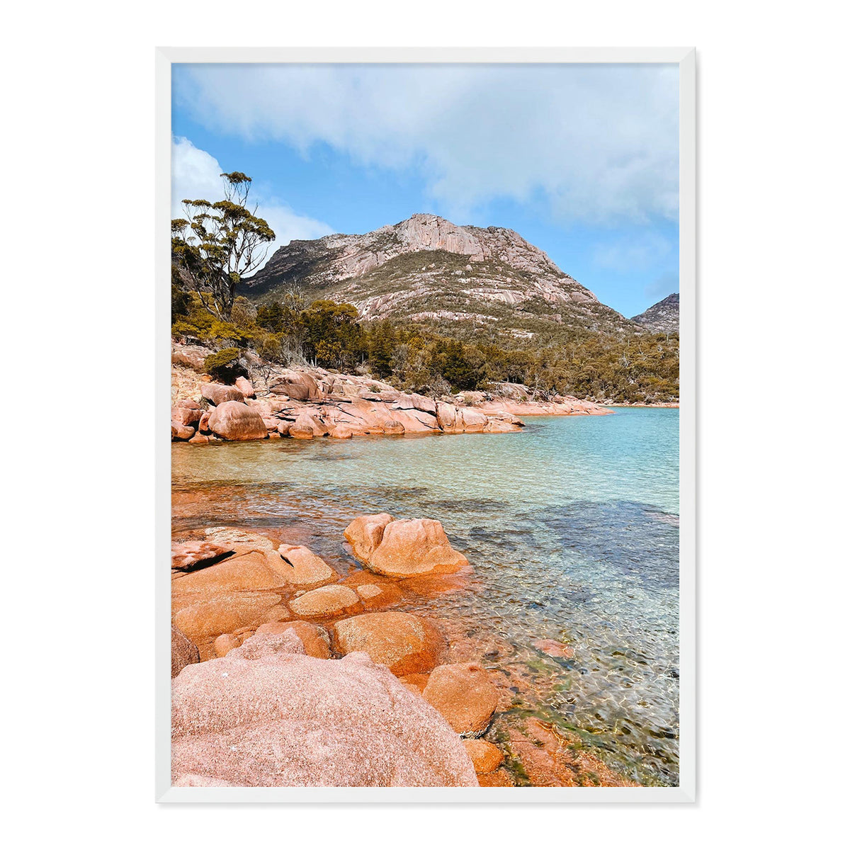 Honeymoon Bay Photo Print A3 Black Frame