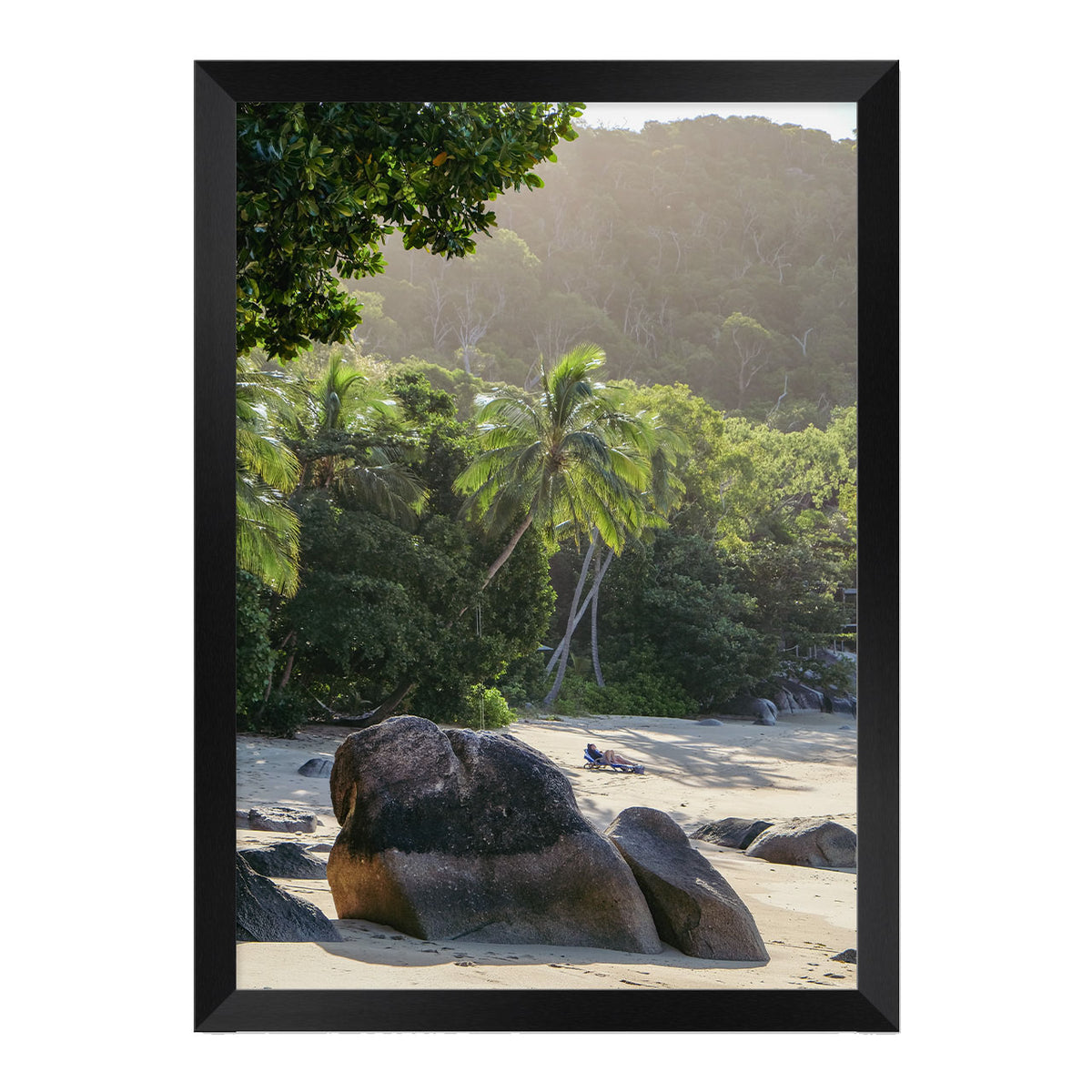 Island Time Photo Print A3 Black Frame