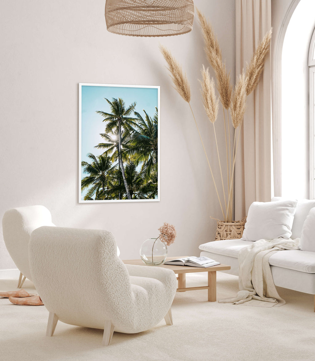 Palm Skies Print