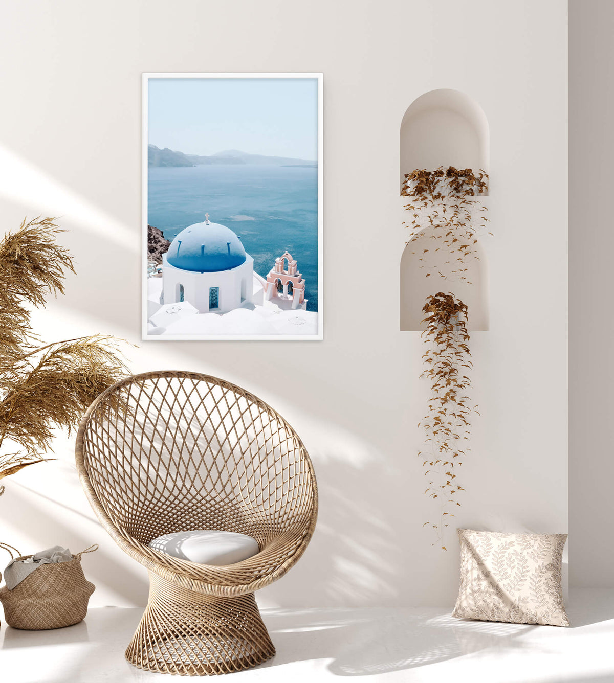 Santorini Blues Print