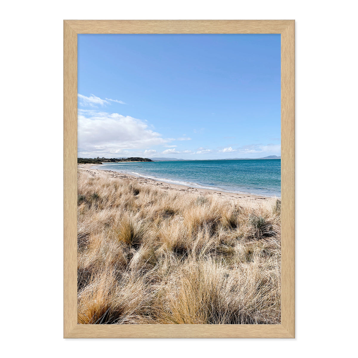 Seaside Photo Print A2 Black Frame