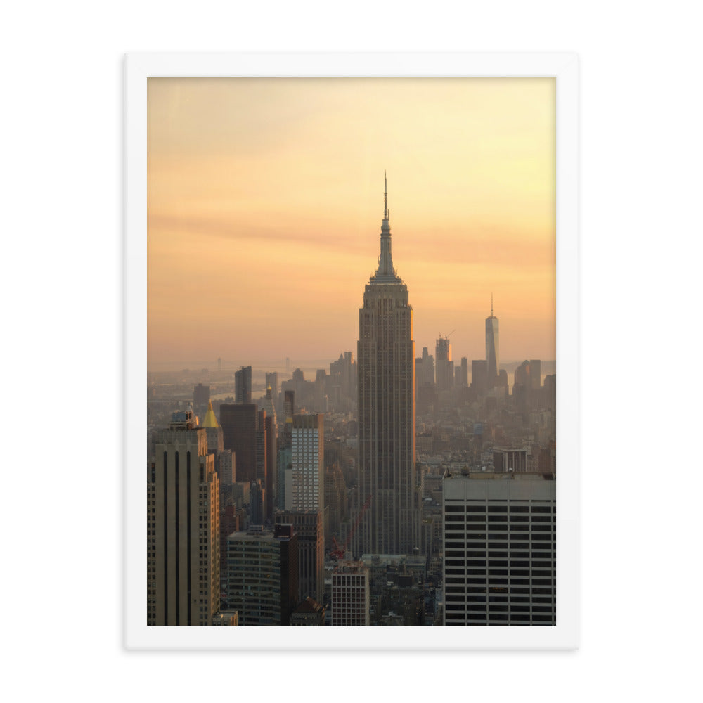 Golden Hour Photo Print A1 Black Frame