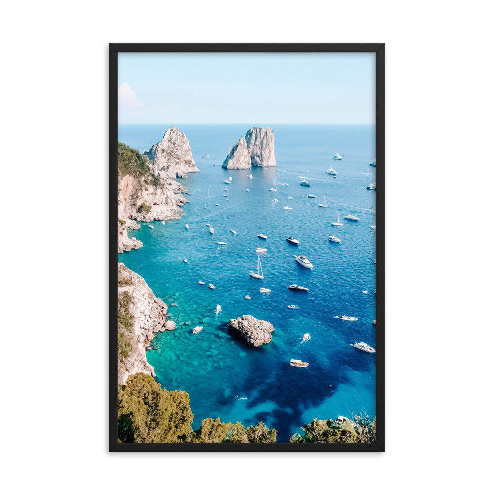 Blue Views Photo Print A1 Black Frame