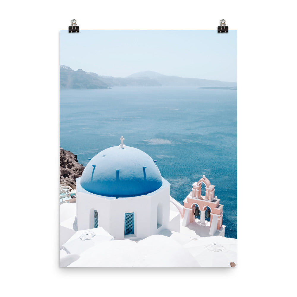 Santorini Blues Print