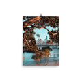 Peek-a-view Photo Print A2 Natural Timber Frame