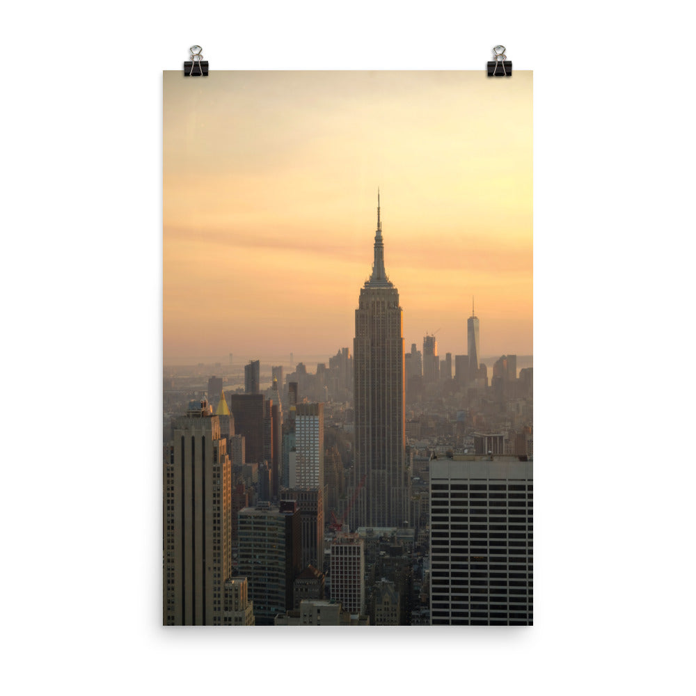 Golden Hour Photo Print A2 White Frame