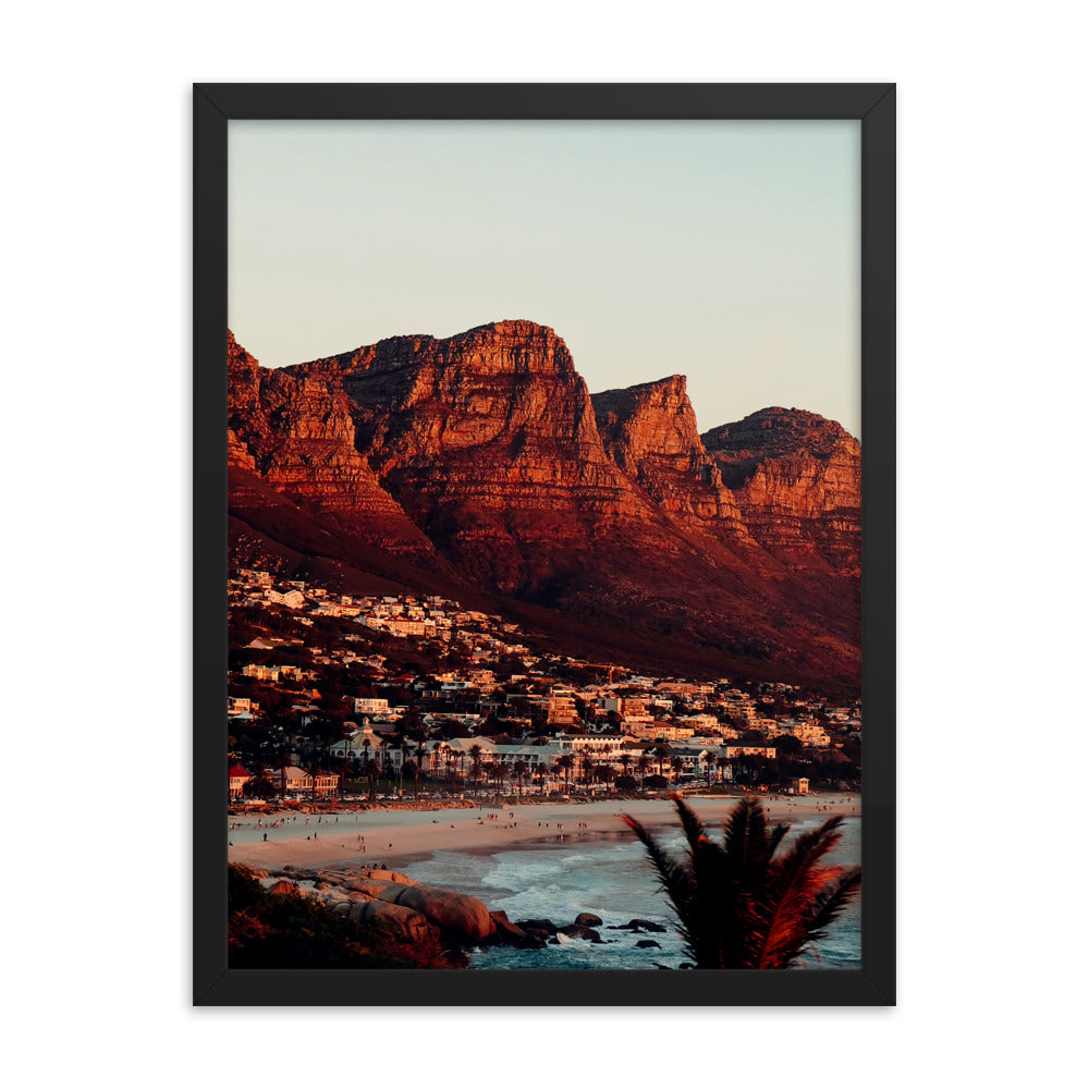 Camps Bay Photo Print A2 Black Frame