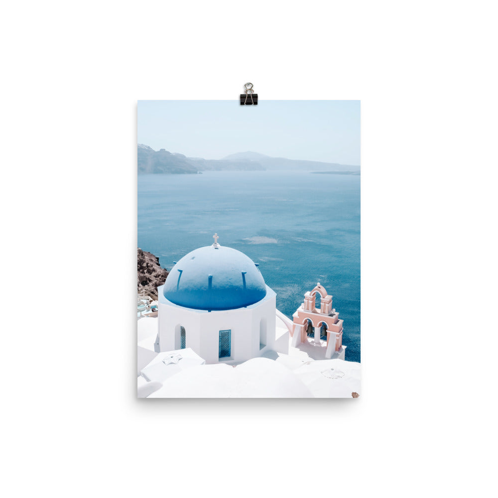 Santorini Blues Print