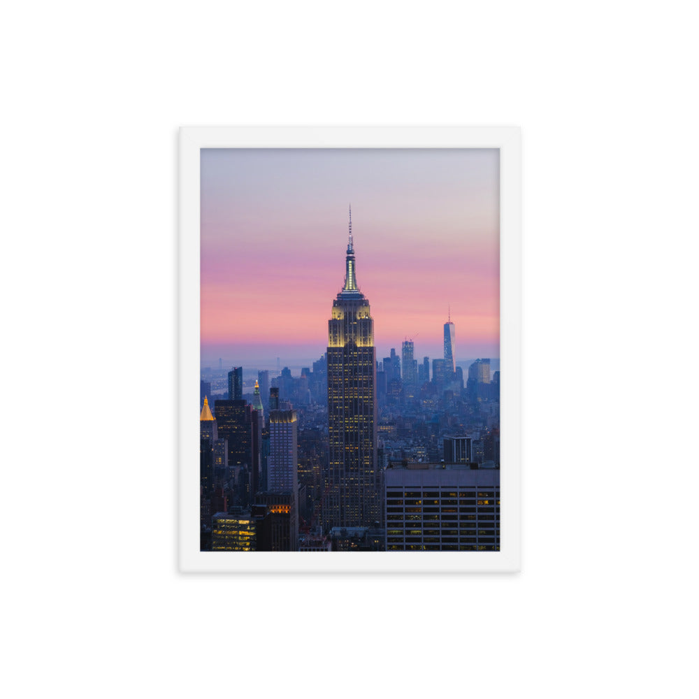 empire state print a3 - 42 x 29.7cm / white
