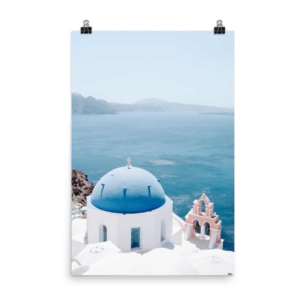 Santorini Blues Print