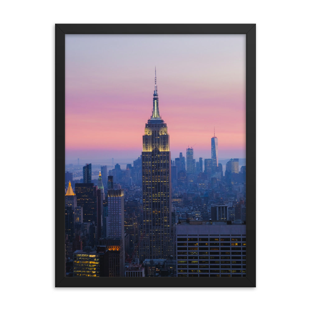 empire state print a2 - 59.4 x 42cm / black